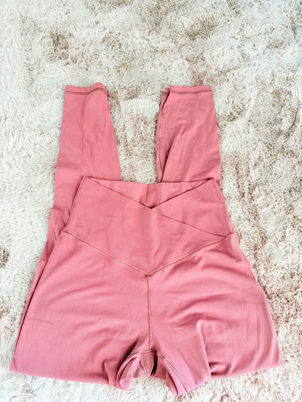 High-Waist Pink Women’s Aerie Crossover Leggings